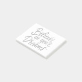 Geloof in je dromen post-it® notes (Schuin)