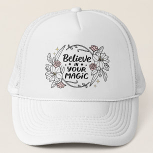 Geloof in je magie - Inspirerend bloemen Trucker Pet