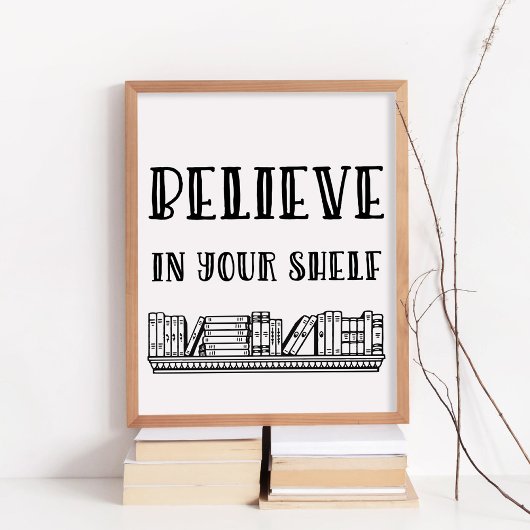 Geloof in je plank poster