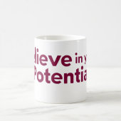 Geloof in je potentieel | Motivatie prijsopgave Magische Mok (Center)