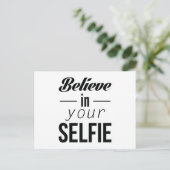 Geloof in je Selfie Briefkaart (Staand voorkant)