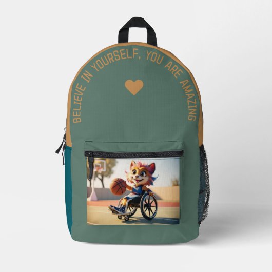 Geloof in jezelf.. bedrukte rugzak (Voorkant)