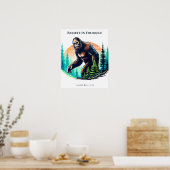 Geloof in jezelf Bigfoot Poster (Keuken)