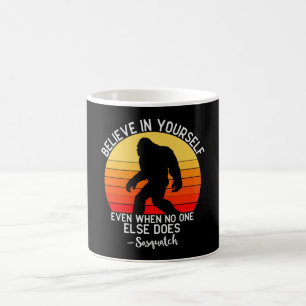 Geloof in jezelf Bigfoot Retro Koffiemok