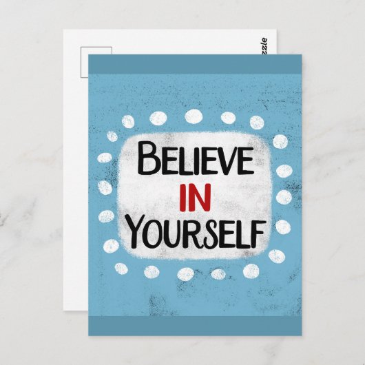 Geloof in jezelf Briefkaart (Voorkant / Achterkant)