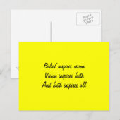 Geloof in jezelf briefkaart (Voorkant / Achterkant)