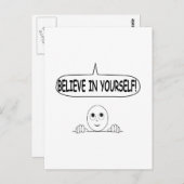 Geloof in jezelf briefkaart (Voorkant / Achterkant)