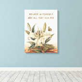 Geloof in jezelf canvas afdruk (Insitu (Houten vloer))