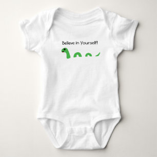 Geloof in jezelf Cartoon Loch Ness Monster Romper