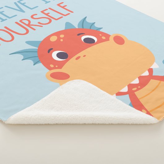 Geloof in jezelf Dragon Sherpa Deken (3/4)