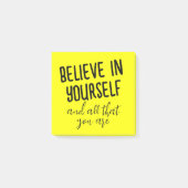 Geloof in jezelf en alles wat u positief vindt post-it® notes (Voorkant)