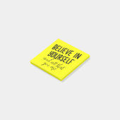 Geloof in jezelf en alles wat u positief vindt post-it® notes (Schuin)