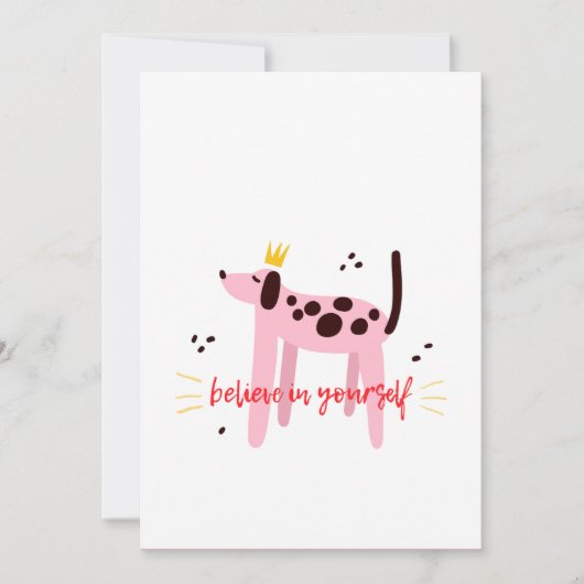 Geloof in jezelf feestdagenkaart (Voorkant)