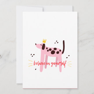 Geloof in jezelf feestdagenkaart