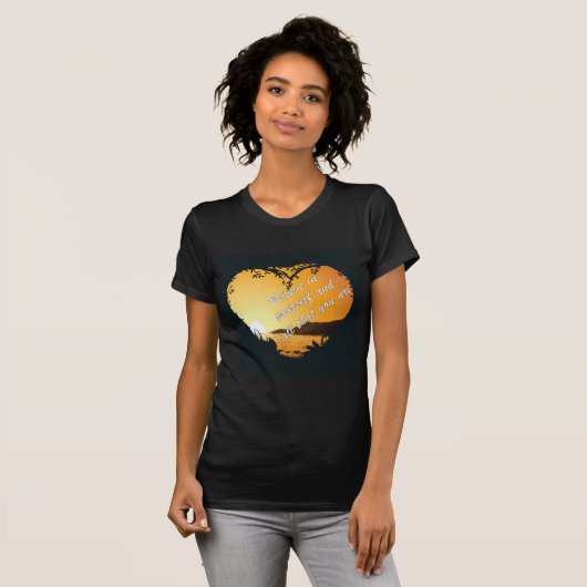 Geloof in jezelf – Inspirerend hart T-shirt (Voorkant volledig)