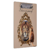 Geloof in jezelf |  Inspirerend lion Klembord (Rechts)