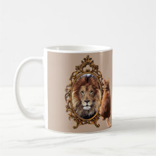 Geloof in jezelf Inspirerend lion Koffiemok