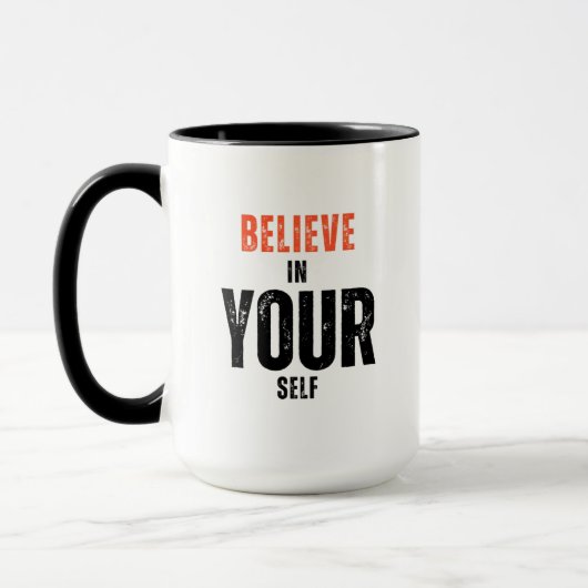 Geloof in jezelf Inspirerend Mok (Links)
