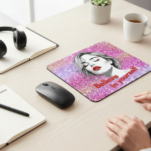 Geloof in jezelf Inspirerend Mousepad Muismat