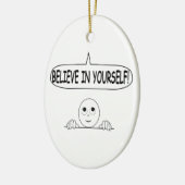 Geloof in jezelf keramisch ornament (Links)