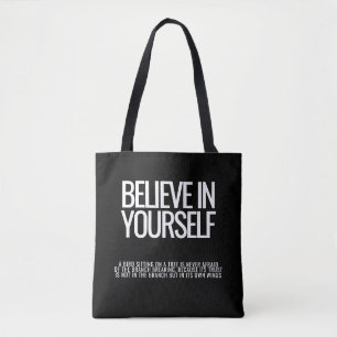 Geloof in jezelf - Motivatie Canvas tas