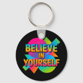 Geloof in jezelf Motivatie gave Sleutelhanger (Voorkant)