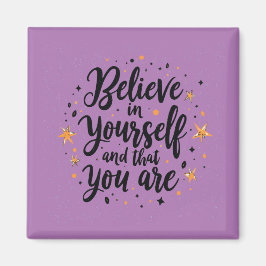 Geloof in jezelf Motivatie offerte ontwerp Magneet