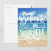 Geloof in jezelf, offertes briefkaart (Voorkant / Achterkant)