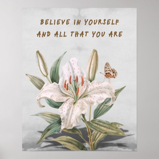 Geloof in jezelf poster (Voorkant)