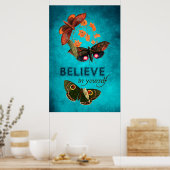 Geloof in jezelf poster (Keuken)