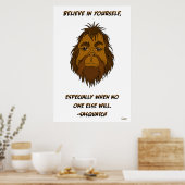 Geloof in jezelf - Poster (Keuken)