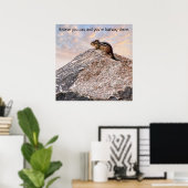 Geloof in jezelf Poster (Thuiskantoor)