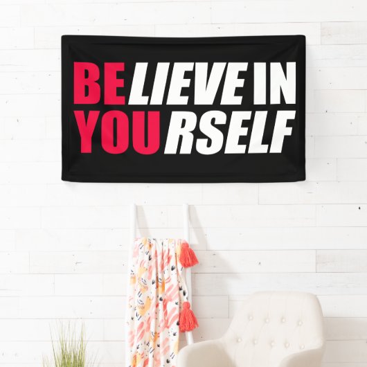 Geloof in jezelf spandoek (Insitu)