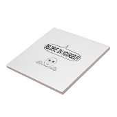 Geloof in jezelf tegeltje (Zijkant)