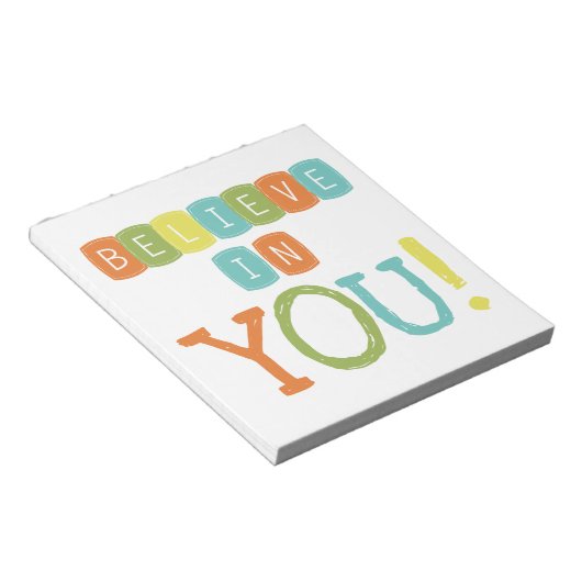 Geloof in jou notitieblok (Schuin)