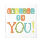 Geloof in jou notitieblok (Voorkant)