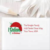 Geloof in kerst Adresetiketten Etiket (Insitu)