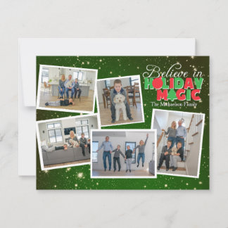 Geloof in Kerstmis Magie Foto Kaart