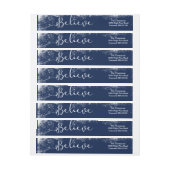 Geloof in kersttong Snow Midnight Blue (Vel)