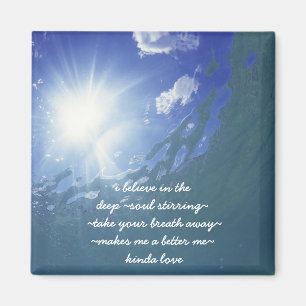 Geloof in Liefde Quote Magnet Magneet