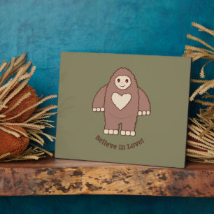 Geloof in Love Bigfoot Fotoplaat