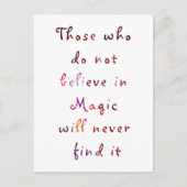 Geloof in Magic Briefkaart (Voorkant)