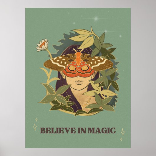 Geloof in Magic Butterfly Poster (Voorkant)