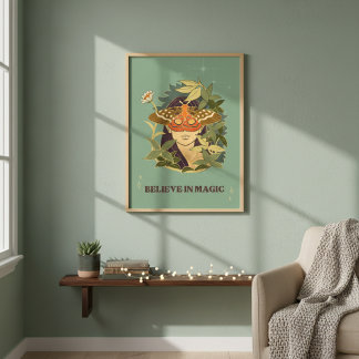 Geloof in Magic Butterfly Poster