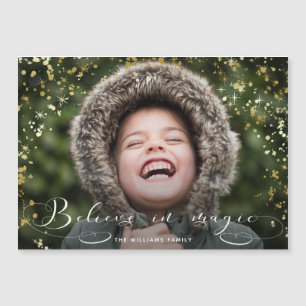 Geloof in Magic Calligraphy & Gold Sparkles