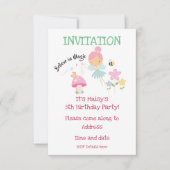 Geloof in Magic Fairy Design Verjaardag Uitnodigen Kaart (Voorkant)