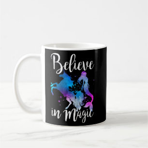 Geloof in Magic Unicorn Mermaid Fantasy Koffiemok