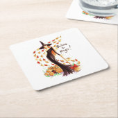 GELOOF IN MAGIC VIERKANTE KARTONNEN ONDERZETTER (Schuin)