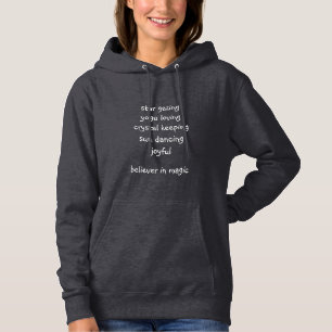 geloof in magische hoodie ( donkergrijs )