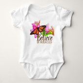 Geloof in Miracles Monarch Butterfly en Orchid Romper (Voorkant)